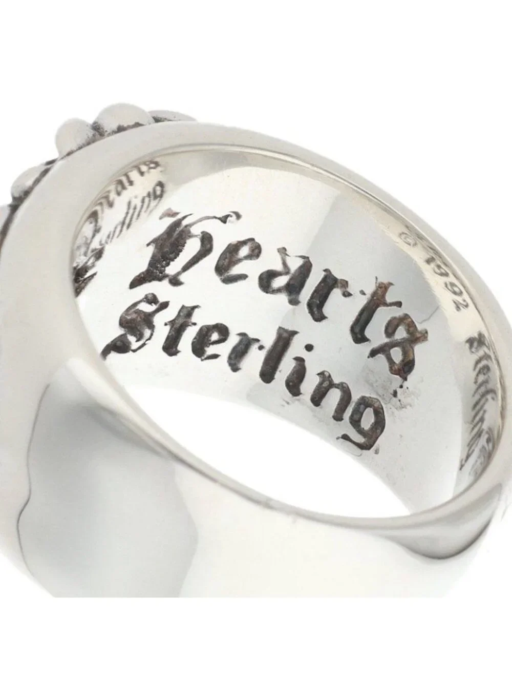 Chrome Hearts Flrl Floral Cross Silver Ring